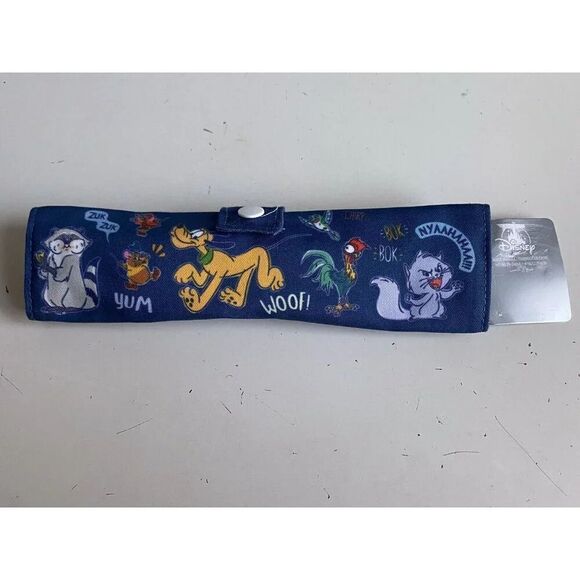 5 Piece Disney Parks Disney Critters Travel Bamboo Utensil Set With Case Pluto - Picture 2 of 12